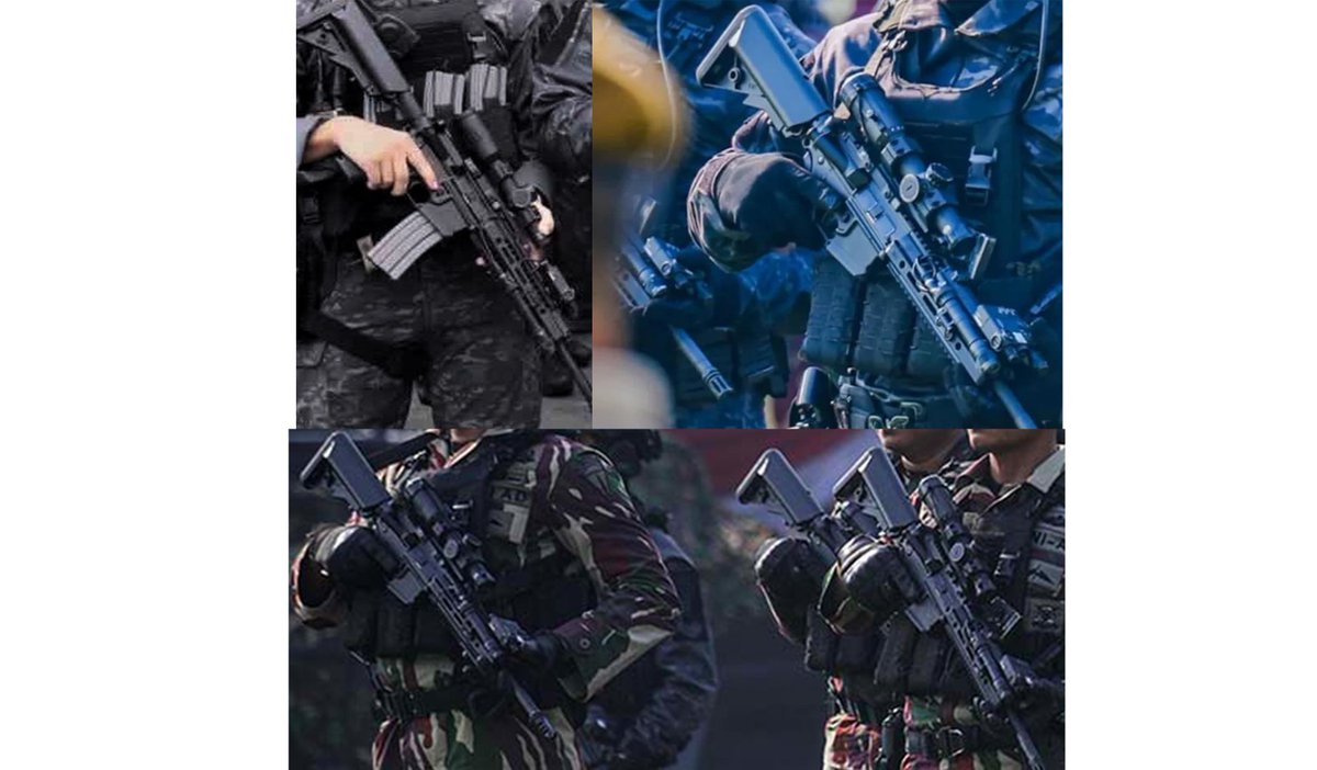 Hunk471's tweet photo. 🇮🇩 CAR-816 + Eotech Vudu / Eotech 518 & G33 magnifier + DBAL-I2 banyak juga yg sudah dilengkapi flashlight (Surefire)
📸12strongasabha https://t.co/zNauilWMCB