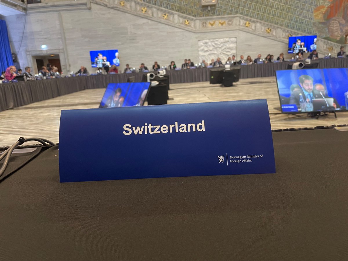 SwissEnvoyMENA's tweet photo. #Switzerland  🇨🇭in this week’s meeting of the Global Alliance in Oslo. Many thanks to the co-hosts. https://t.co/5jLqyk5AG0