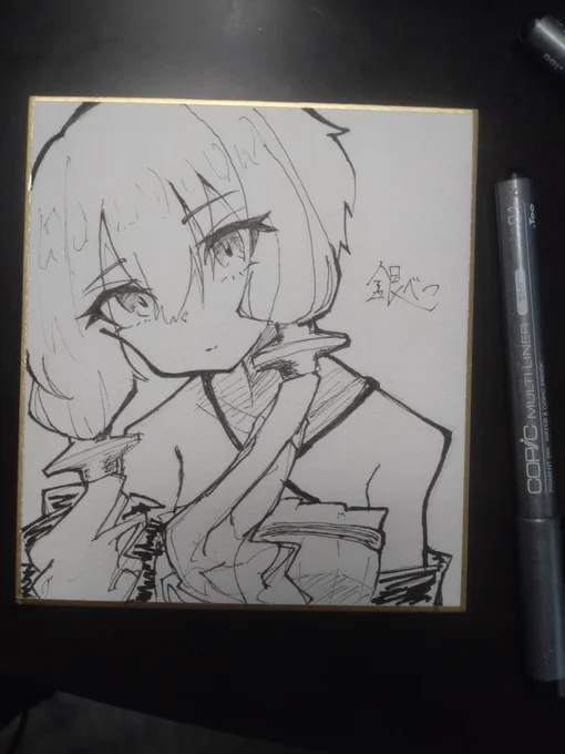 モノクロでも上手いこと描けるようになりたいところ 