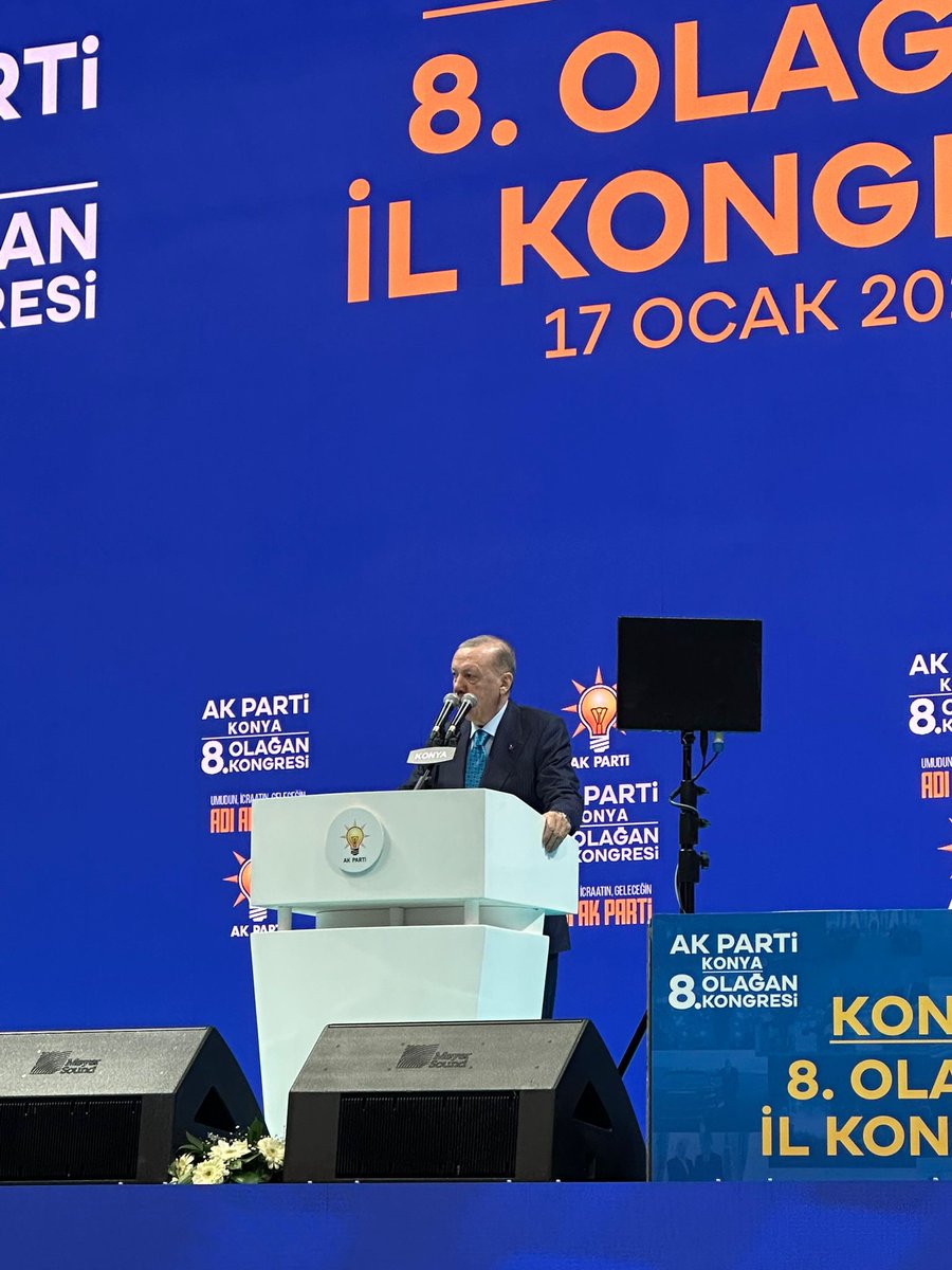 Genel Başkanımız ve Cumhurbaşkanımız Sn.<a href="/RTErdogan/">Recep Tayyip Erdoğan</a>'ın teşrifleriyle; Konya 8. Olağan İl Kongremizi gerçekleştiriyoruz.
Cumhurbaşkanımız liderliğinde, Türkiye sevdasıyla geleceğe güçlü yürüyüşümüz devam ediyor. İl Başkanımız <a href="/fatihozgokcen/">Fatih Özgökçen</a> ve yönetimine hayırlı olmasını diliyorum.