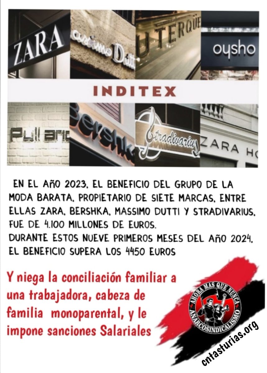 xixoncntait's tweet photo. Ayudarnos a difundir este atropello.. Hoy es nuestra compañera, mañana puede ser cualquiera.

¿Ésta es la justicia social?

#Lefties #Leftiescommunity 
#Labour #Zara #Inditex
#Rebajas #AmancioOrtega #ResponsabilidadSocial

2/2 https://t.co/t7vwvbhqOD