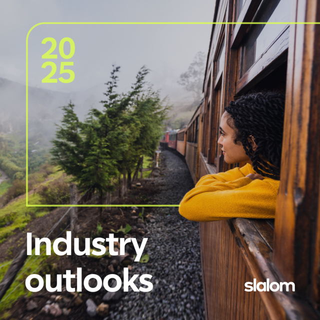 DavidFrigeri's tweet photo. From AI-driven solutions to creating smarter systems, leaders are turning change into opportunity. Discover the key trends shaping 2025 in Slalom’s latest industry outlooks: https://t.co/sqeUHs1eD6. #imwithslalom https://t.co/bNJZ7huupj