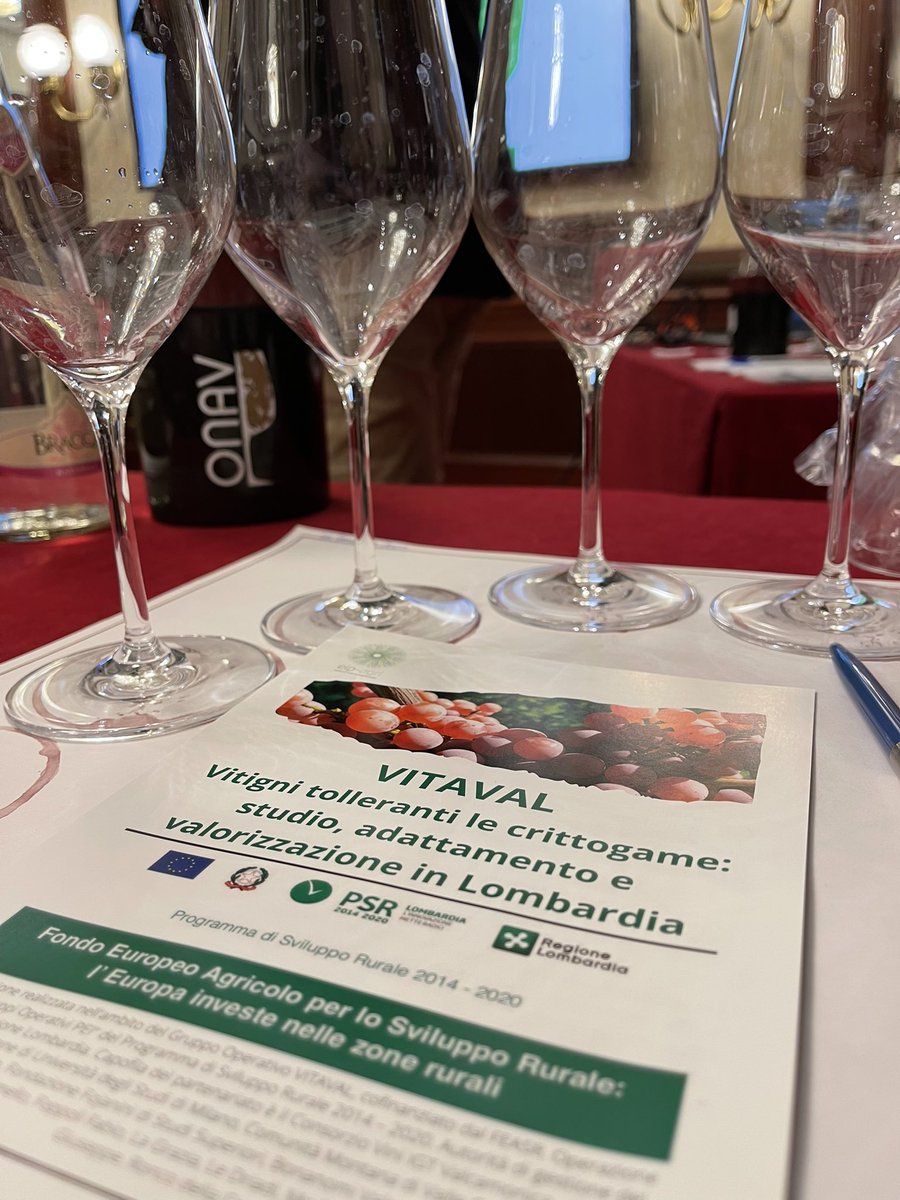 viticoliunimi's tweet photo. 🍇🍷

Un grande successo la serata di degustazione dei vini PIWI con la Masterclass del progetto VITAVAL.
Ringraziamo @ONAVmilano , tutti i produttori che hanno partecipato e tutte le persone che sono passate a degustare o ad assistere alla Masterclass.

#viticolturaunimi #piwi https://t.co/GaPAfNEmWB