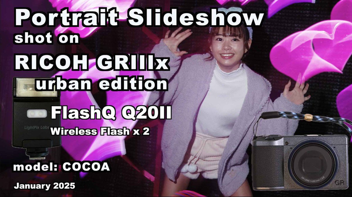 ultraherochan's tweet photo. 【動画公開】
ここあちゃん❌ひーろの写真スライド動画
『リコー GRIIIx urban edition で撮るポートレート』
https://t.co/zNCnKdM0Qk
フラッシュ2灯撮影
@Cocoa__0922
スタジオサキュバス&リリス
#マシュマロ撮影会
@marshmallow0105
#Ricoh #GRIIIx #FlashQ
#ポートレート #portrait https://t.co/tlccGUT2eN