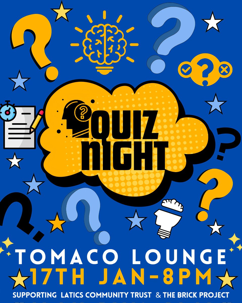 Quiz Night At Whelan's (@whelansquiz) on Twitter photo ๐๐ฟ๐ถ๐ฑ๐ฎ๐ ๐ก๐ถ๐ด๐ต๐ ๐๐ ๐ค๐๐ถ๐ ๐ก๐ถ๐ด๐ต๐
A reminder that tonight's quiz will take place in the ๐ง๐ผ๐บ๐ฎ๐ฐ๐ผ ๐๐ผ๐๐ป๐ด๐ฒ
๐ 8pm Start
4๏ธโฃ Rounds
๐๐ฆ Say What You See
๐
ฟ๏ธ Blockbusters!
๐ GK
๐ถ Decades
๐
๐๐บ Meal for 4
๐ Open The Box ยฃ55
๐คBrick Line ยฃ15
#wafc ๐๐ฟ๐ถ๐ฑ๐ฎ๐ ๐ก๐ถ๐ด๐ต๐ ๐๐ ๐ค๐๐ถ๐ ๐ก๐ถ๐ด๐ต๐
A reminder that tonight's quiz will take place in the ๐ง๐ผ๐บ๐ฎ๐ฐ๐ผ ๐๐ผ๐๐ป๐ด๐ฒ
๐ 8pm Start
4๏ธโฃ Rounds
๐๐ฆ Say What You See
๐
ฟ๏ธ Blockbusters!
๐ GK
๐ถ Decades
๐
๐๐บ Meal for 4
๐ Open The Box ยฃ55
๐คBrick Line ยฃ15
#wafc