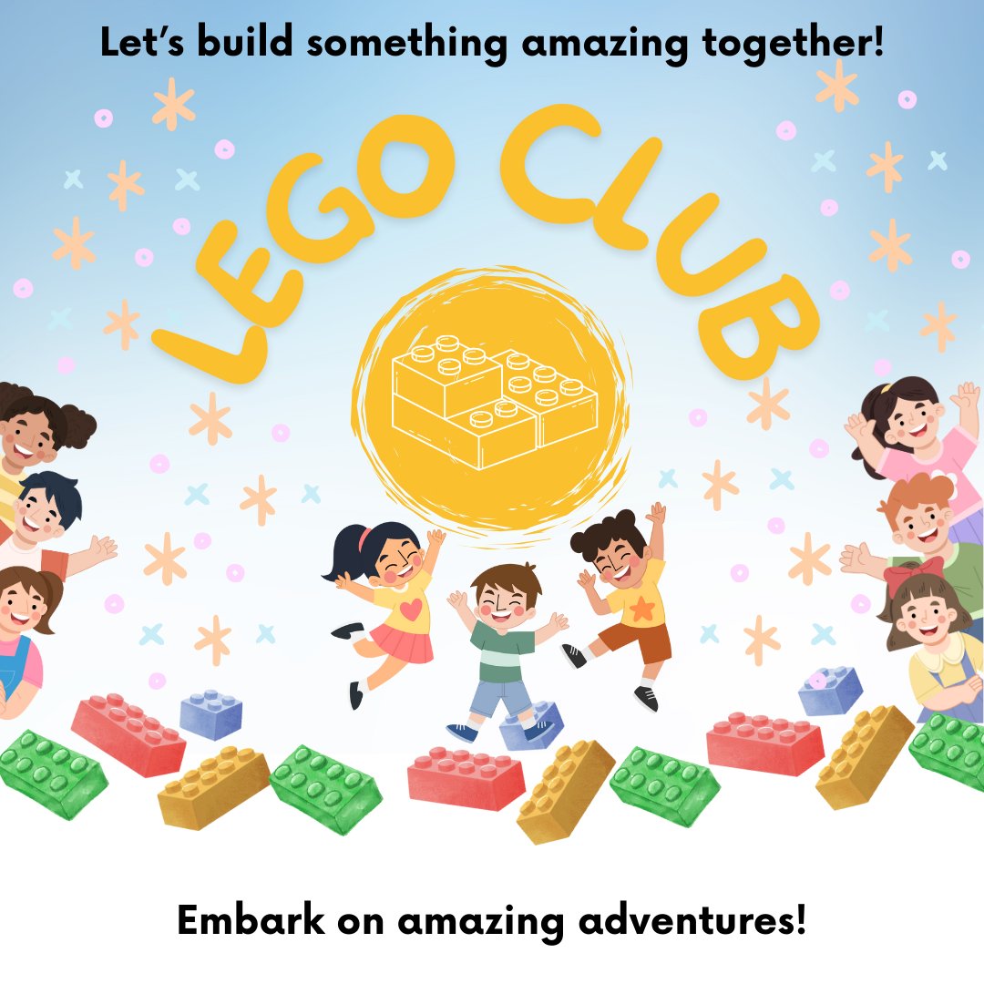 Lego Club is coming up! We are excited to start a new activity here @ewell_library starting 6th February, Thursday, 3:30-4:30pm and we welcome children from 7 to 11 years. See you!