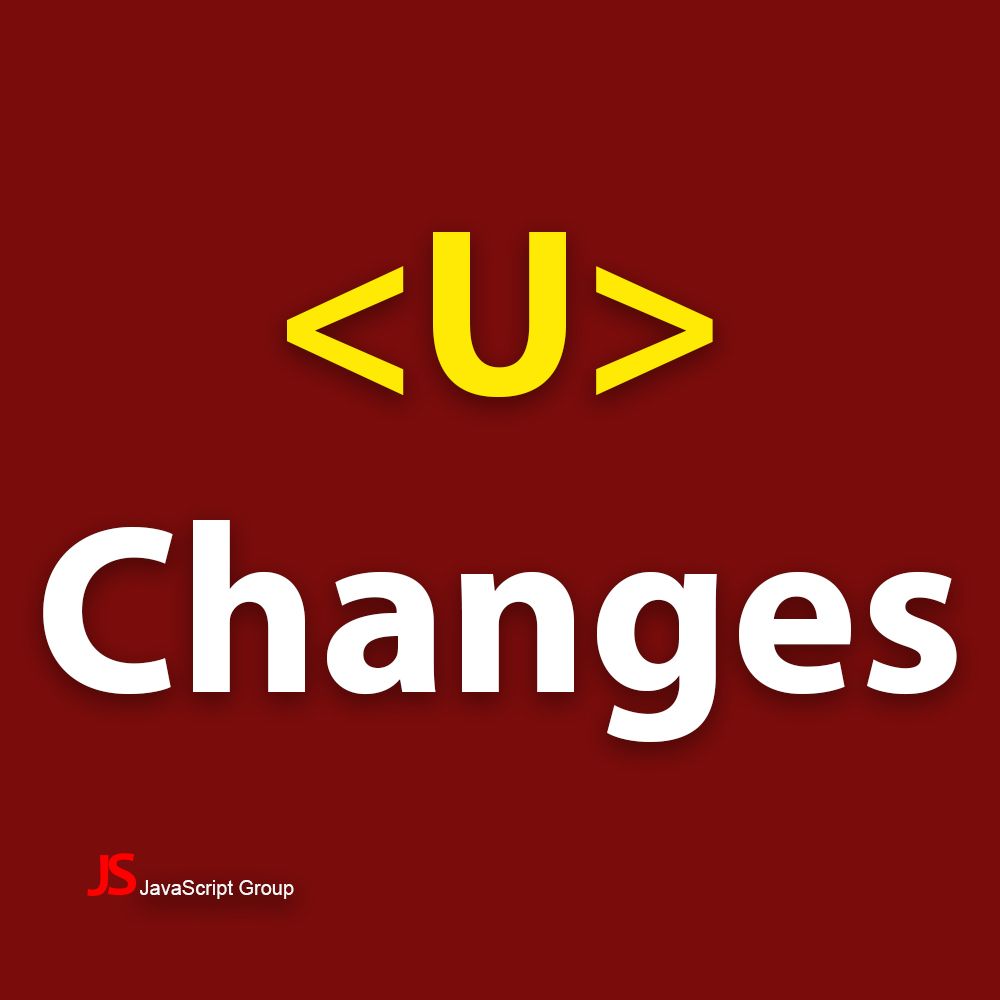 js_debugger's tweet photo. “Changes to the <u> element”
.
The meaning of <u> element has changed with the advent of new versions of HTML.
In HTML5, it has a new meaning and is used to mark text as non-textual annotation.
.
#uelement #HTMLunderlining  #HTML #HTML5 #CSS #JavaScript #JSgroup #Javascriptgroup https://t.co/FJHraQrYJy