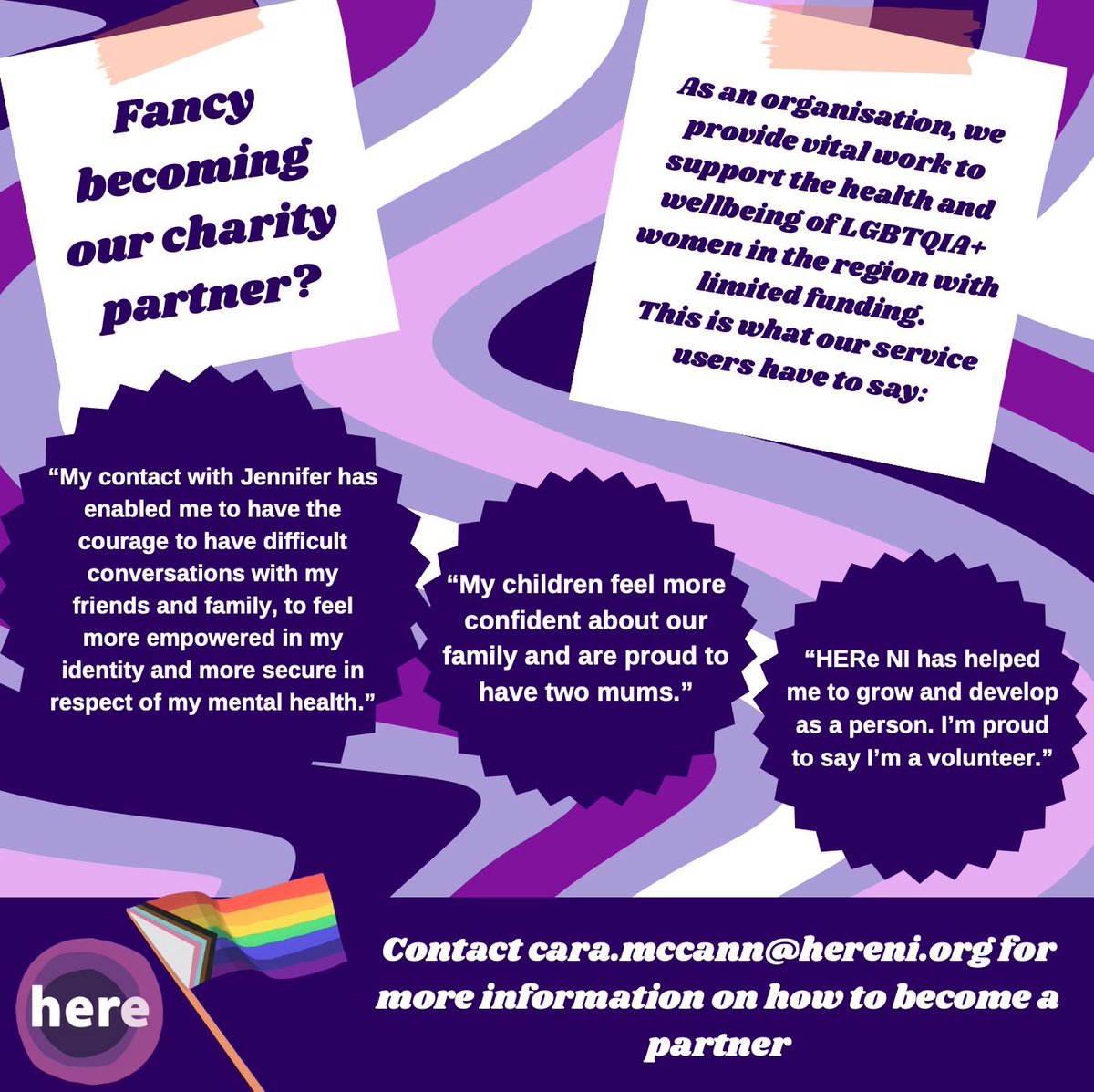 Fancy becoming our charity partner?✨