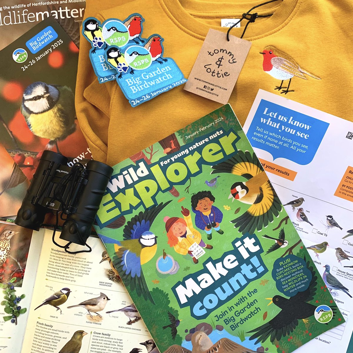 The RSPB #BigGardenBirdWatch is almost here. It’s a great way for you and your family to enjoy local wildlife, plus it helps contribute to citizen science in the process. 

Need to get prepared? Pop-in and flick through one of our nature-themed magazines or books for inspiration