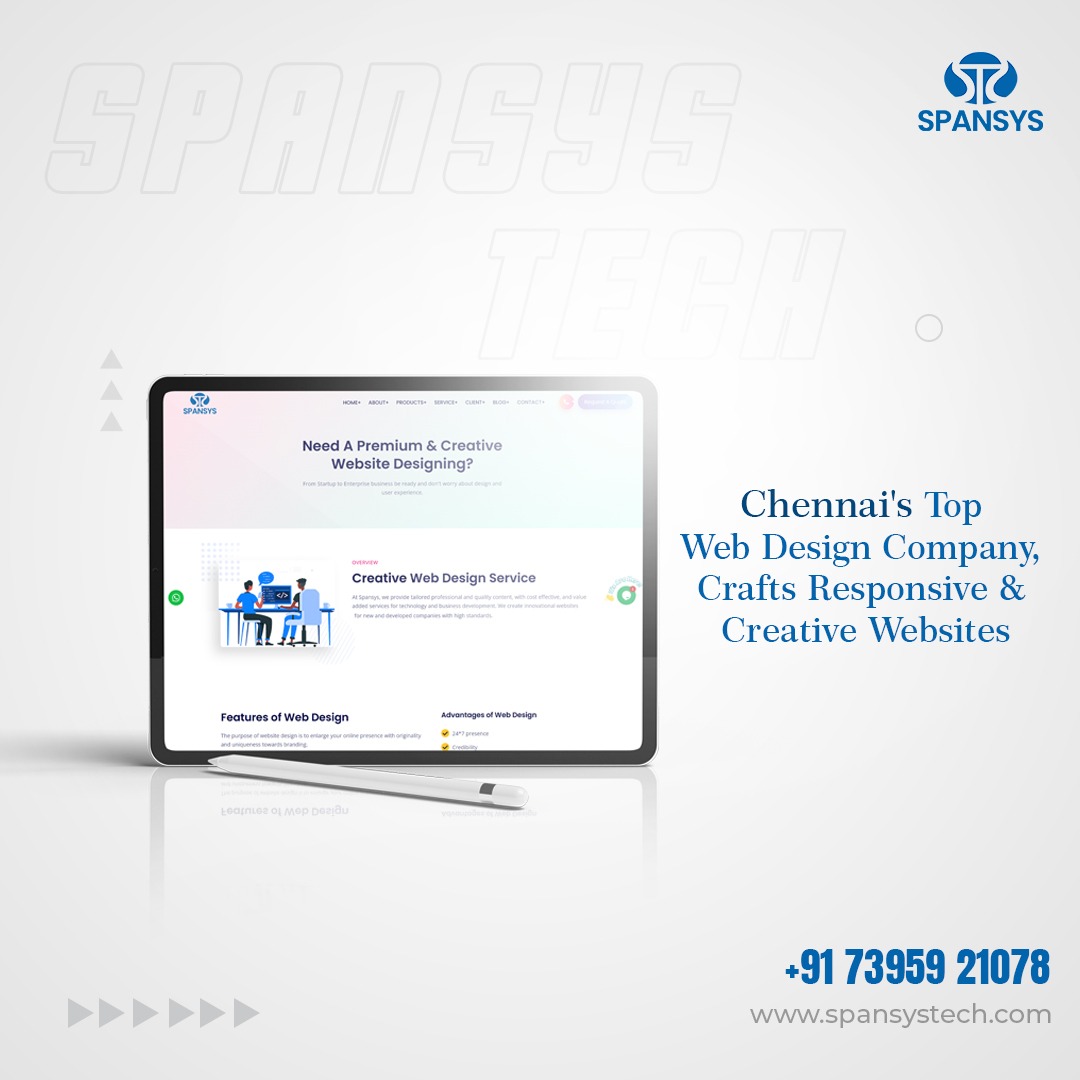 spansys_tech's tweet photo. Looking for a top web design company in Chennai? Visit Spansystech for innovative and custom solutions today!
Reach Us,
Website: https://t.co/epxzzq6uVf
#webdesign #appdevelopment #fullstacktraining #digitalmarketing #webdesign #socialmediamarketing https://t.co/NrLwHxZ2Ri