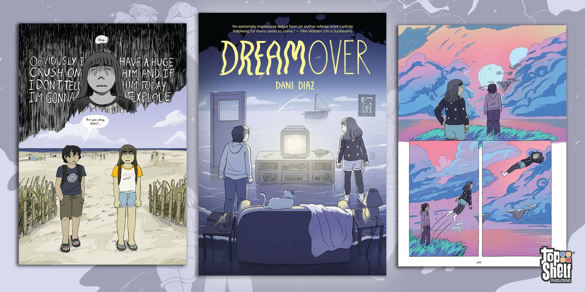 topshelfcomix's tweet photo. At last β Fall into Dani Diaz's #DREAMOVER!
βI didnβt want this book to end.β @Nate_Powell_Art
Don't miss the YA #debut that critics & early readers are dreamy-eyed over!
Grab yours: https://t.co/zJOpBeVgBT
#TeenNovel #YANovel #OGN #Graphicnovel #romance #highschool https://t.co/O81W0DpCOb