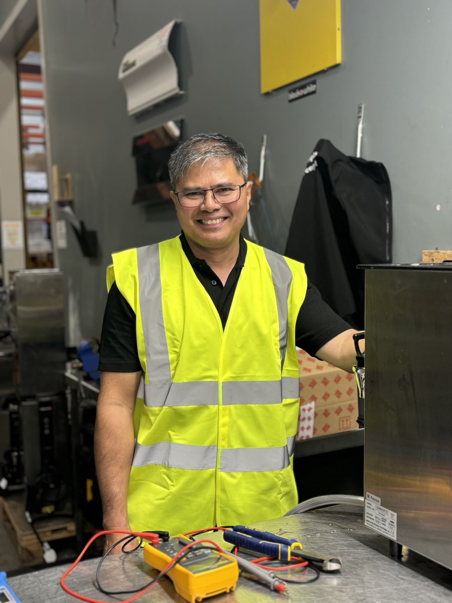 JavaRepublic's tweet image. Another month, another team spotlight! 🔦
Meet Ryll Montes, our senior workshop engineer aka The Coffee Doctor. There's no machine in the workshop that Ryll can't fix.
When he's not in the workshop, he's out fishing 🎣 or spending some quality time with his kids! 💜
