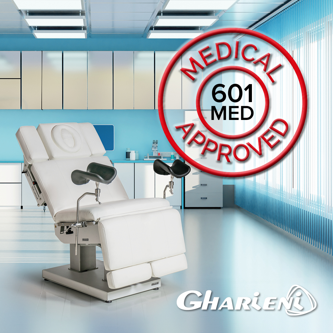We’re excited to announce the release of our 601 Med Treatment Chair, now officially certified with EN ISO 60601 Class 1 – a testament to its top-tier medical reliability and safety.

A game-changer for healthcare professionals, offering unparalleled versatility.

#Gharieni
