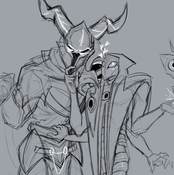 wip of my duo and i

#LeagueOfLegendsFanArt  #pantheon #jhin