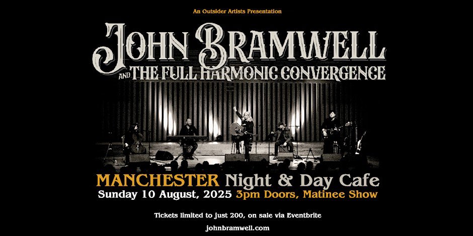 IamKlootClub's tweet image. John Bramwell and The Full
Harmonic Convergence are heading home to the legendary @nightanddaycafe on 10th August 2025 

Tickets 🎟️ eventbrite.co.uk/e/john-bramwel…
