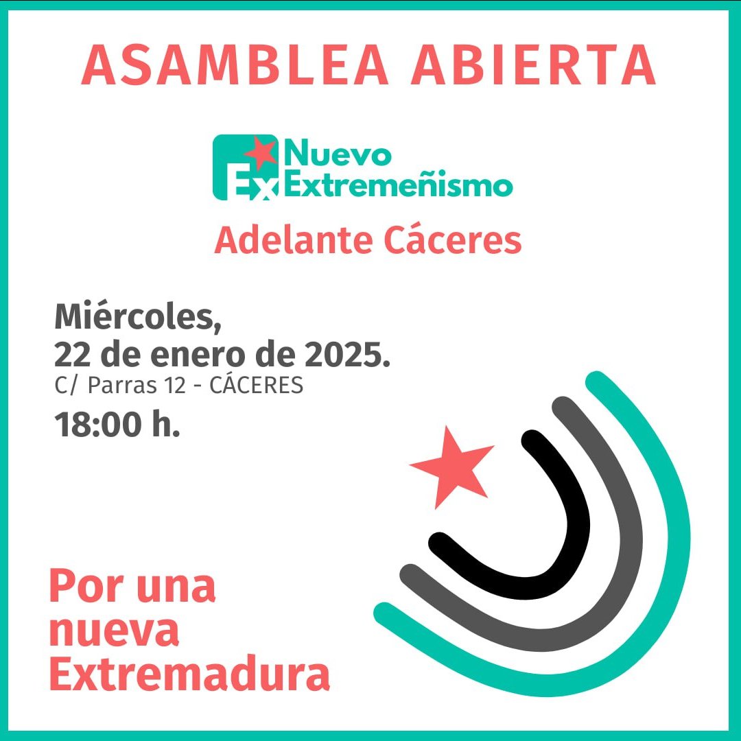 Seguimos avanzando en la construcción de nuestro proyecto político.

Repetimos en Cáceres para elaborar la ruta que haga de la vida de cacereños y cacereñas una vida más justa, soberana y próspera.

¡Te esperamos!