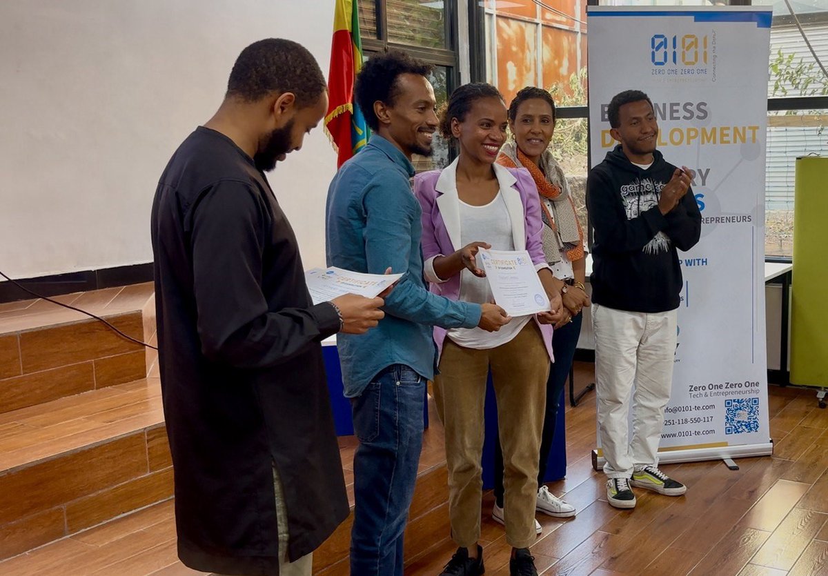 0101TEnt's tweet photo. We’re proud to celebrate the successful completion of the second cohort of our Women-Led Digital Enterprises Training and Coaching Program, conducted in partnership with @SNVworld LIWAY Program. https://t.co/c9gjsH7kjV