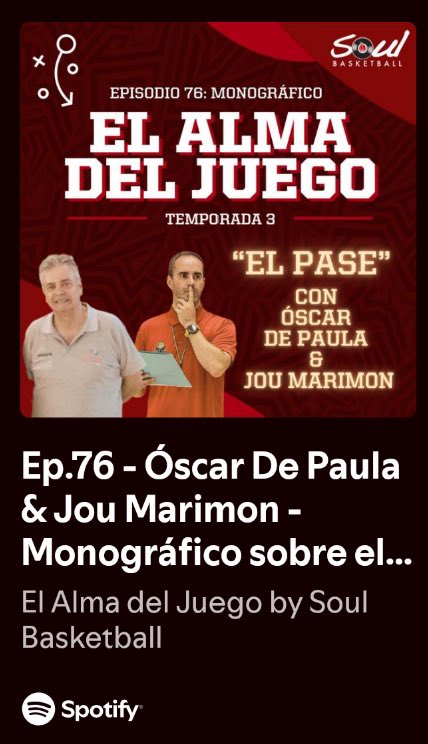 Ya disponible el episodio 7️⃣6️⃣ monográfico del pase de #ElAlmaDelJuego con <a href="/Odepaula80/">Oscar 🤜🏻</a> y Jou Marimon

Respondemos preguntas y dejamos muchísimas más en el aire, arrojando ideas sobre metodología, correcciones y ejercicios del pase

open.spotify.com/episode/2GQ7SP…