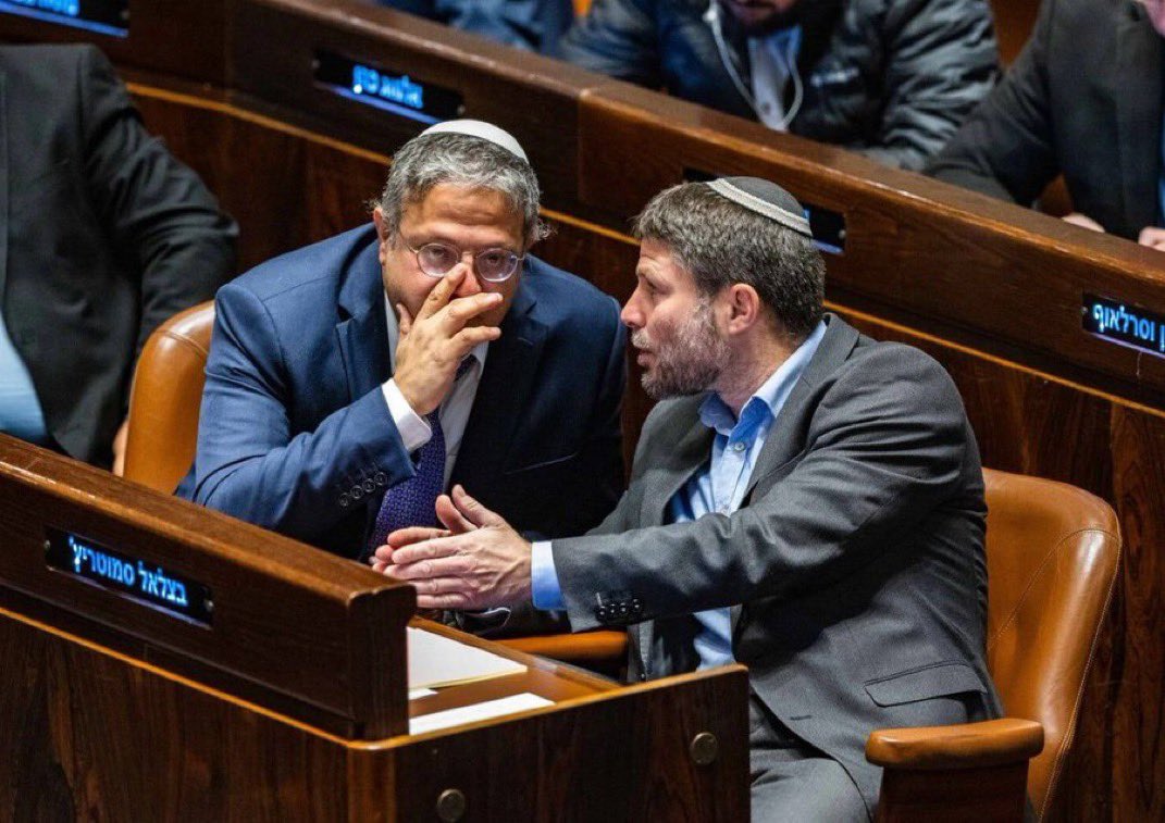 Israel's #1 hawk to pull party from Netanyahu coalition unless war resumes — NatSec Minister Gvir

#Israel