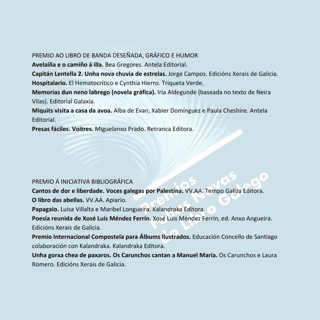 📚✨ Os Follas Novas celebran este ano a súa décima edición! ✨📚

Unha década de recoñecemento ao mellor da literatura en galego. Descubre xa as obras seleccionadas para este décimo aniversario!