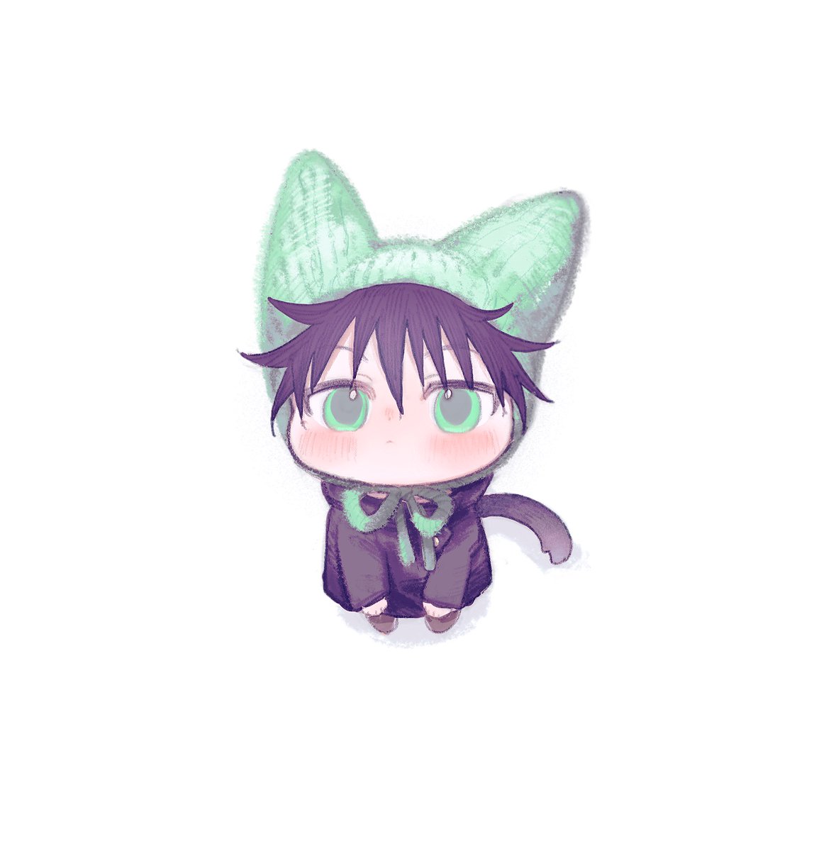 球：Look at his little hat!