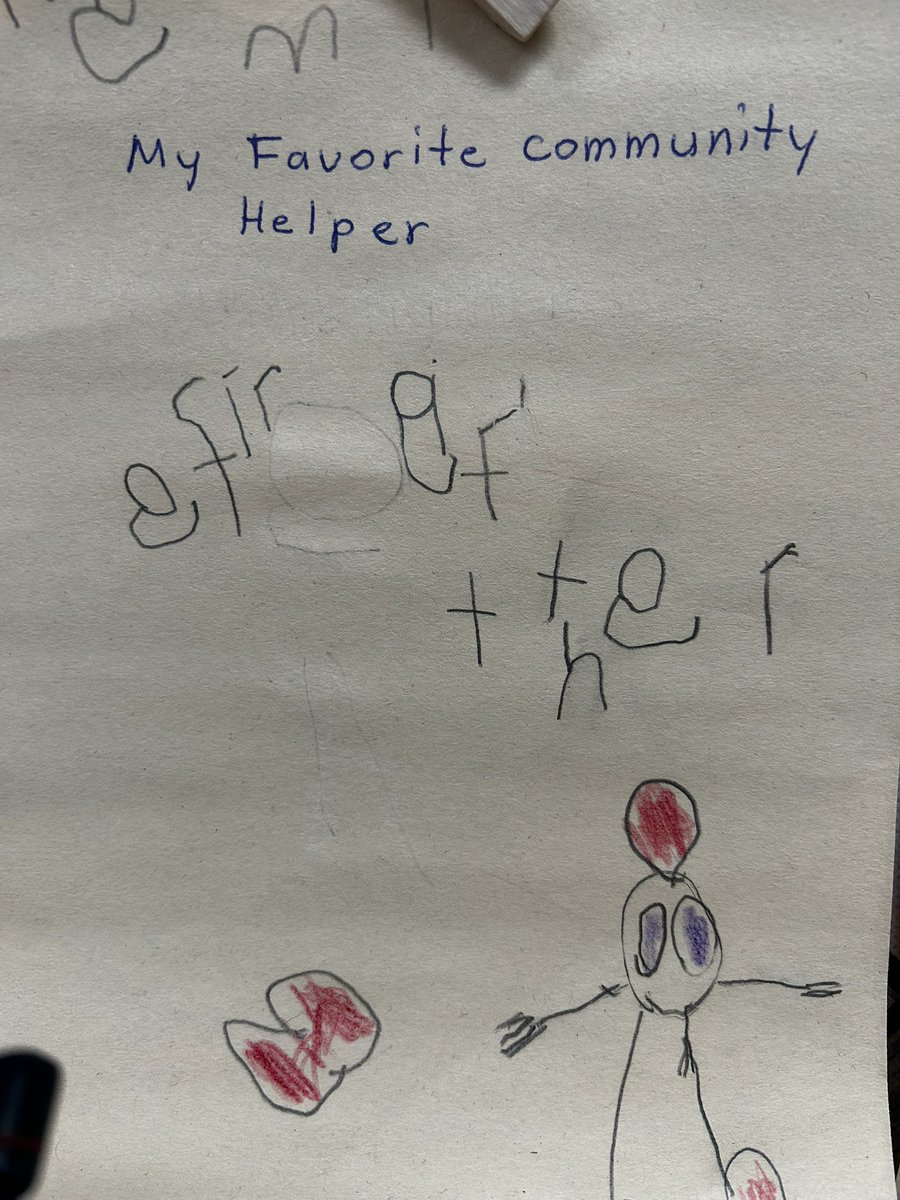 NancyHe23966577's tweet photo. Our Pre K students journaling their favorite Community Helper 😊 @STAFFORD_ECC  @EISDofSA https://t.co/3SA7pgSrH3