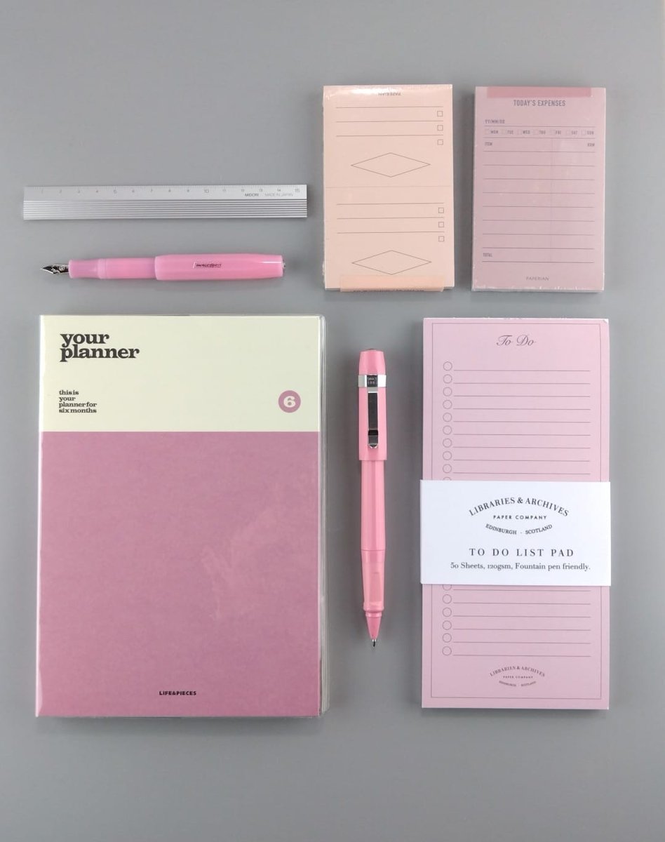 LandAPaperCo's tweet photo. Goals, new habits, big dreams, everyday tasks, it's all a breeze when you have the right stationery. https://t.co/9mqds8kxwK