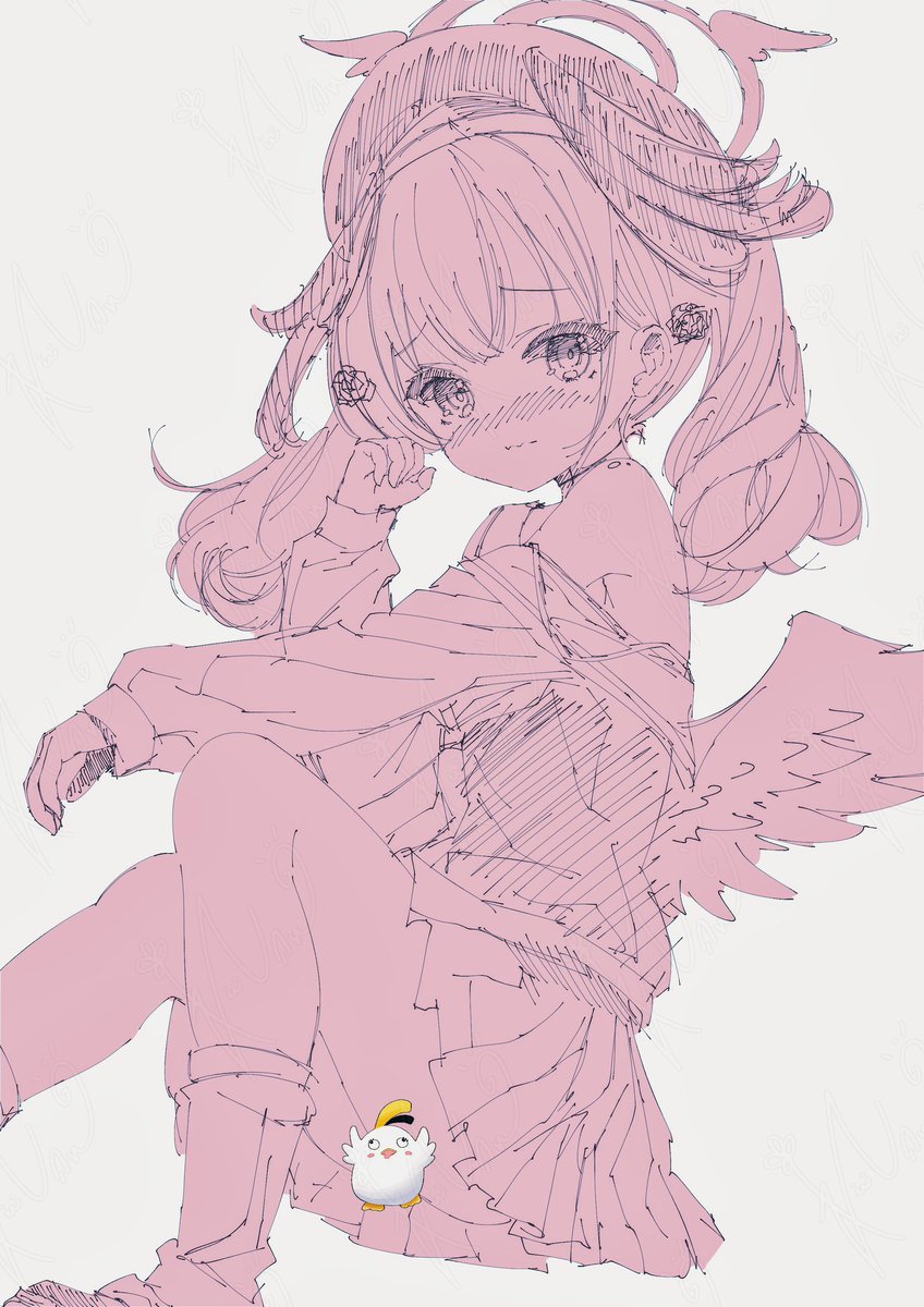 下江コハル(ブルアカ) 「」|れふぃのイラスト