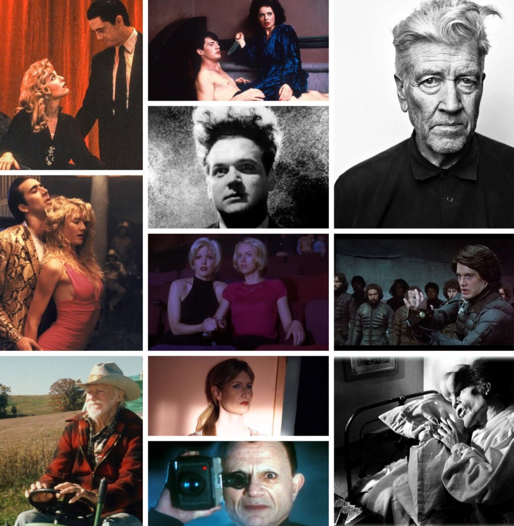 Mi pequeño homenaje a uno de mis directores de cabecera, DAVID LYNCH.
Cineasta nacido en la fría Montana con una carrera que abarca tanto cine como televisión. Ha dejado una huella indeleble e inimitable en el lenguaje cinematográfico siendo un referente de la cultura popular.