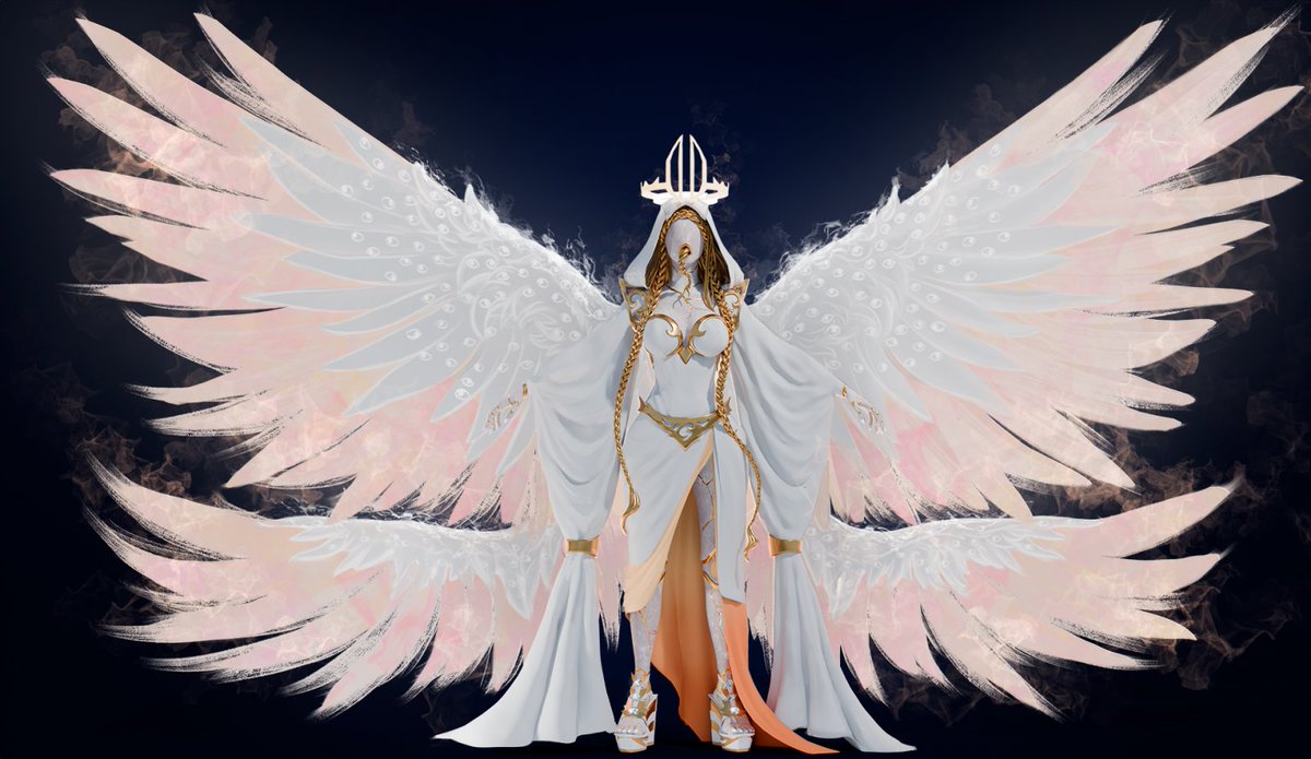 lapushis's tweet photo. A big and certainly interesting character concept project I did with @seraph532 
Gigantic angelic deity~

#goddess #giantess https://t.co/w6kIp4CYk9