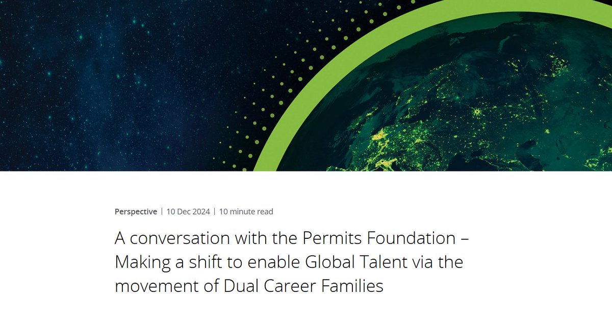 PermitsLobby's tweet photo. @Deloitte's Luke Skirrow discusses the ever increasing importance of dual careers in his most recent perspective: A conversation with Permits Foundation - Making a shift to enable Global Talent via the movement of Dual Career Families. Available here: https://t.co/rPMAOnwGMe https://t.co/3ViFB9Y1MR