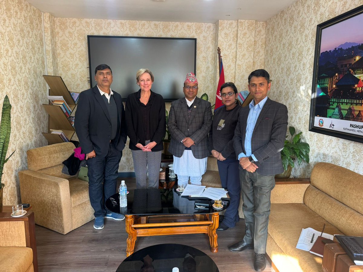 Veronique Lorenzo (@euambnepal) on Twitter photo Met Hon. Minister Badri Pandey today to discuss enhancing aviation safety & fostering partnerships to promote a culture of safety. ๐ช๐บ also explored ways to boost tourism, creating jobs & income! <a href="/eu_eeas/">European External Action Service - EEAS ๐ช๐บ</a> <a href="/EU_Partnerships/">EU International Partnerships ๐ช๐บ</a> Met Hon. Minister Badri Pandey today to discuss enhancing aviation safety & fostering partnerships to promote a culture of safety. ๐ช๐บ also explored ways to boost tourism, creating jobs & income! <a href="/eu_eeas/">European External Action Service - EEAS ๐ช๐บ</a> <a href="/EU_Partnerships/">EU International Partnerships ๐ช๐บ</a>