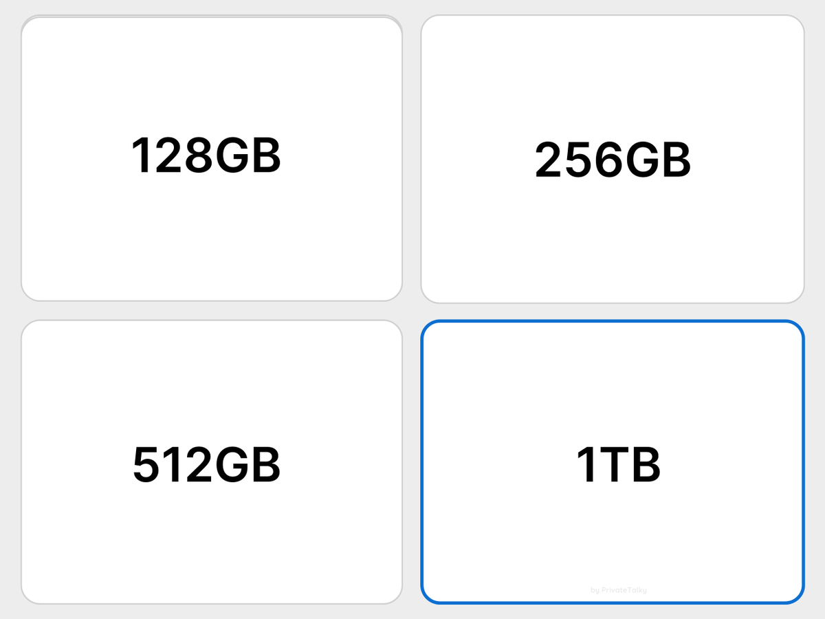 privatetalky's tweet image. How much storage do you need on iPhone in 2025?