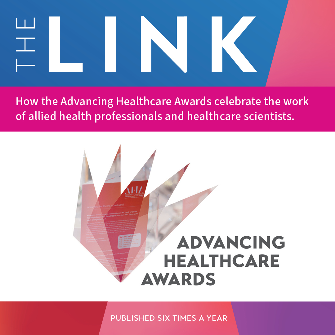 The latest edition of The Link is out now as the UK #AHAwards closing date approaches on 14 February   

Check it out here: ahawards.co.uk/the-link-previ…
#AHAwards

<a href="/BAPO2/">BAPO</a> <a href="/IBMScience/">IBMS #AtTheHeartOfHealthcare</a> <a href="/ahcsuk/">Academy for Healthcare Science</a> <a href="/thecsp/">Chartered Society of Physiotherapy (CSP)</a>
<a href="/WelshGovernment/">Welsh Government</a> <a href="/healthdpt/">Department of Health</a> <a href="/tennysonCAHPO/">Professor Michelle Tennyson</a>
<a href="/HealthInnovNet/">Health Innovation Network</a> <a href="/ph_affairs/">PHAffairs</a> <a href="/CSOSue/">Professor Dame Sue Hill</a>