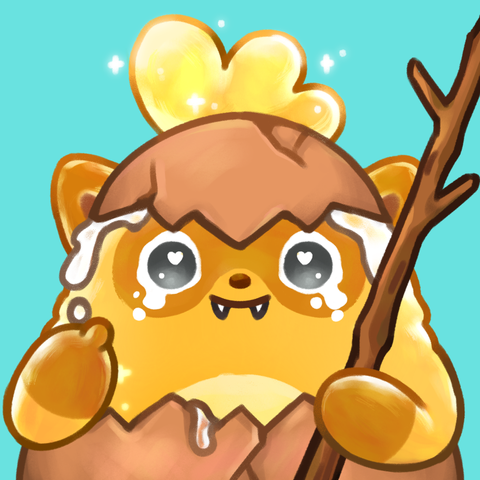 Alright I've decided to upgrade from a rainbow to a Golden Moki.

<a href="/Moku_HQ/">Moku✨</a> am I ready for <a href="/tamadotmeme/">...</a> yet?

This is literally the first time Ronin users can do fair launches of their token, also bare in mind community incentives are coming such as Leaderboards and referrals 💸😏