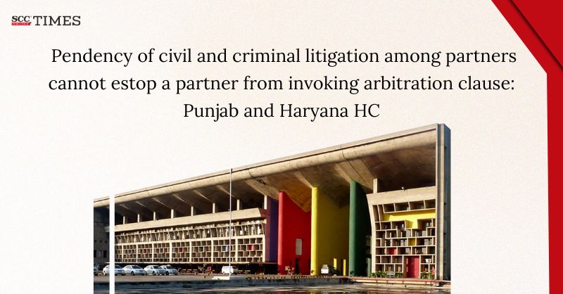 scconline_'s tweet photo. Pendency of civil and criminal litigation among partners cannot estop a partner from invoking arbitration clause: Punjab and Haryana HC
#PunjabandHaryanaHighCourt #DissolutionofPartnership #estoppel #InvocationofArbitrationClause #PartnershipAct #PartnershipDeed #PartnershipFirm