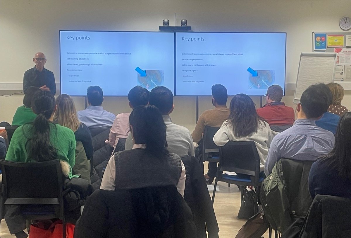 RCOphth's tweet image. Welcome to everyone joining us in Wakefield @MidYorkshireNHS today to develop their surgical trainer #skills &amp;amp; #knowledge with our #TrainingTheTrainer course.
Thanks to our faculty members.
Interested in #opthalmology training? See all our courses here: rcophth.ac.uk/events-courses…