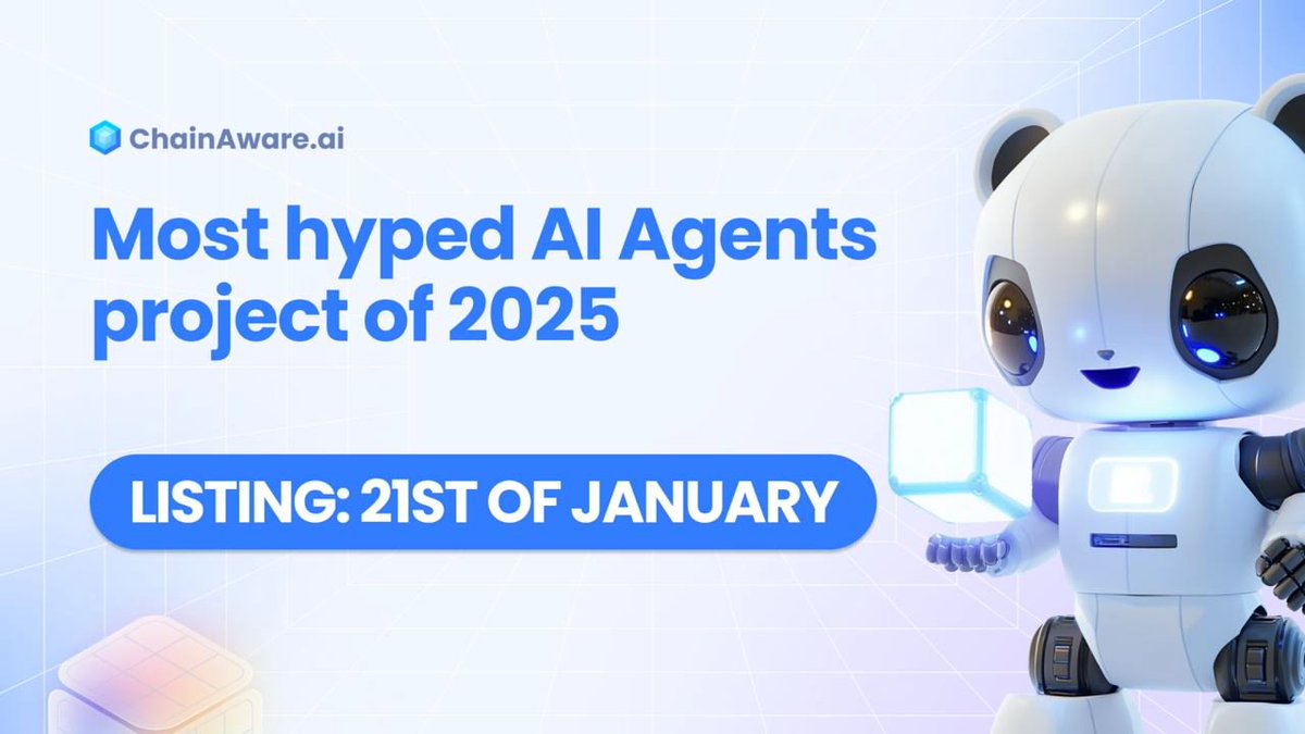 ZoravarCrypto's tweet photo. Listing Date: https://t.co/6sQYTtZYfC - $AWARE 

🗓️  January 21st, 12:00PM UTC

🔹 The Most Hyped #AI Agents Project in 2025
🔹 #Web3 Marketing Agents
🔹 Incubated & backed by @Chain_GPT and supported by a network of 20+ partners.
#AIAgents
