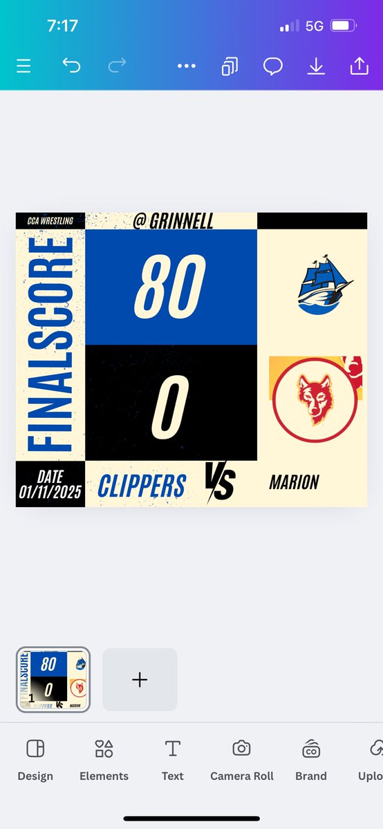 Cancervive3's tweet image. Great Night in Grinnell! Congrats Cale &amp;amp; the Clippers!