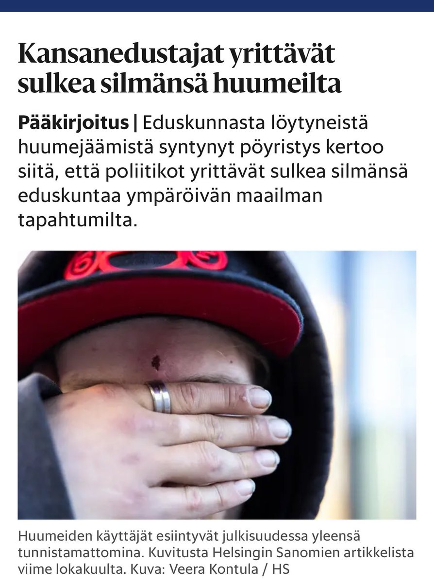 Mielipide:👮🏻‍♀️ei suhtaudu asiaan niin mustavalkoisesti kuin jutusta voisi päätellä. Ei poliisi halua olla esteenä/hidasteena päihdepalveluiden kehittämisessä. Kyllä heidänkin intressi on saada ihmiset tuen ja avun piiriin.

Erästä👮🏻‍♀️ lainaten: Ratkotaan tämä vaikea ongelma yhdessä.