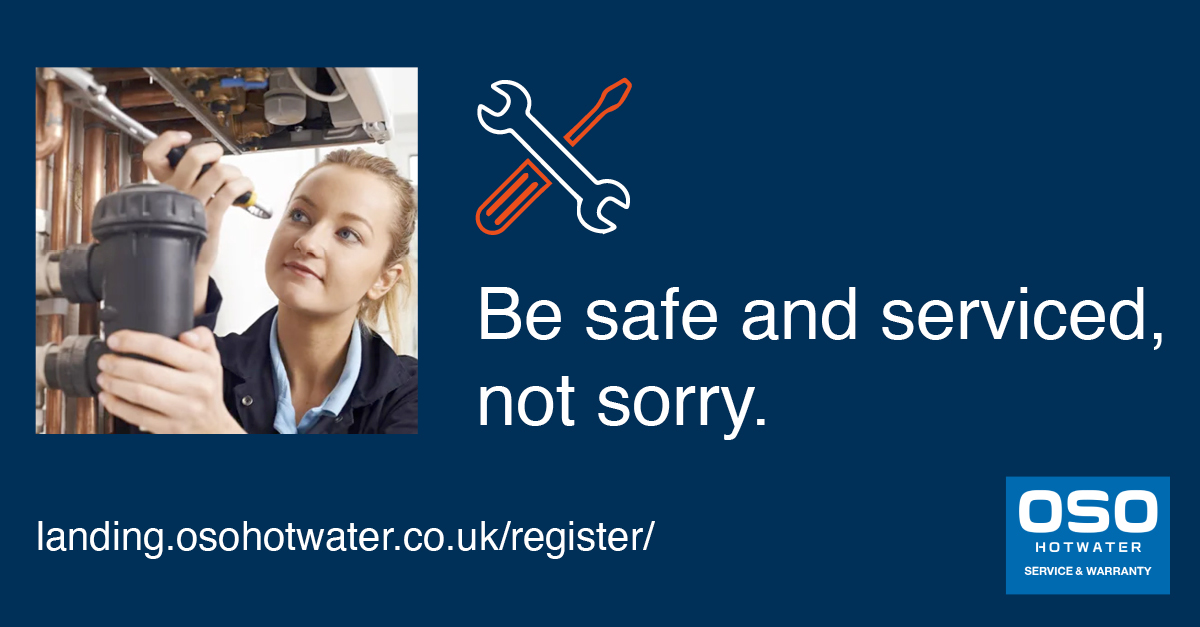 Be safe and serviced, not sorry.
All hot water water cylinders should be annually serviced to maintain efficiency and warranty cover.
Contact OSO’s Service and Warranty department and discuss what OSO can offer you as part of our Service and Warranty package. 
Always have you ...