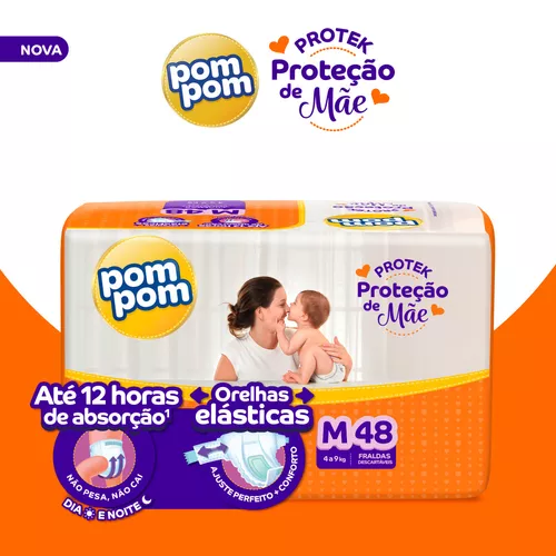 promoepromo's tweet photo. 🚨 CUPOM MERCADO LIVRE 🚨
🍼 Cuide com carinho e qualidade!
 
👶 Fralda Pom Pom Protek Proteção de Mãe Mega
✅ Tamanho M (48 Unidades).

🏷 Cupom: 15% OFF compra superior a R$70.
🔥 DE R$ 43,53   POR R$ 34,99  em 12x

🔗 Veja aqui: https://t.co/6SOhyjfwin

#BBB25 #Nikolas #OPIX https://t.co/CNRJLZYEWx