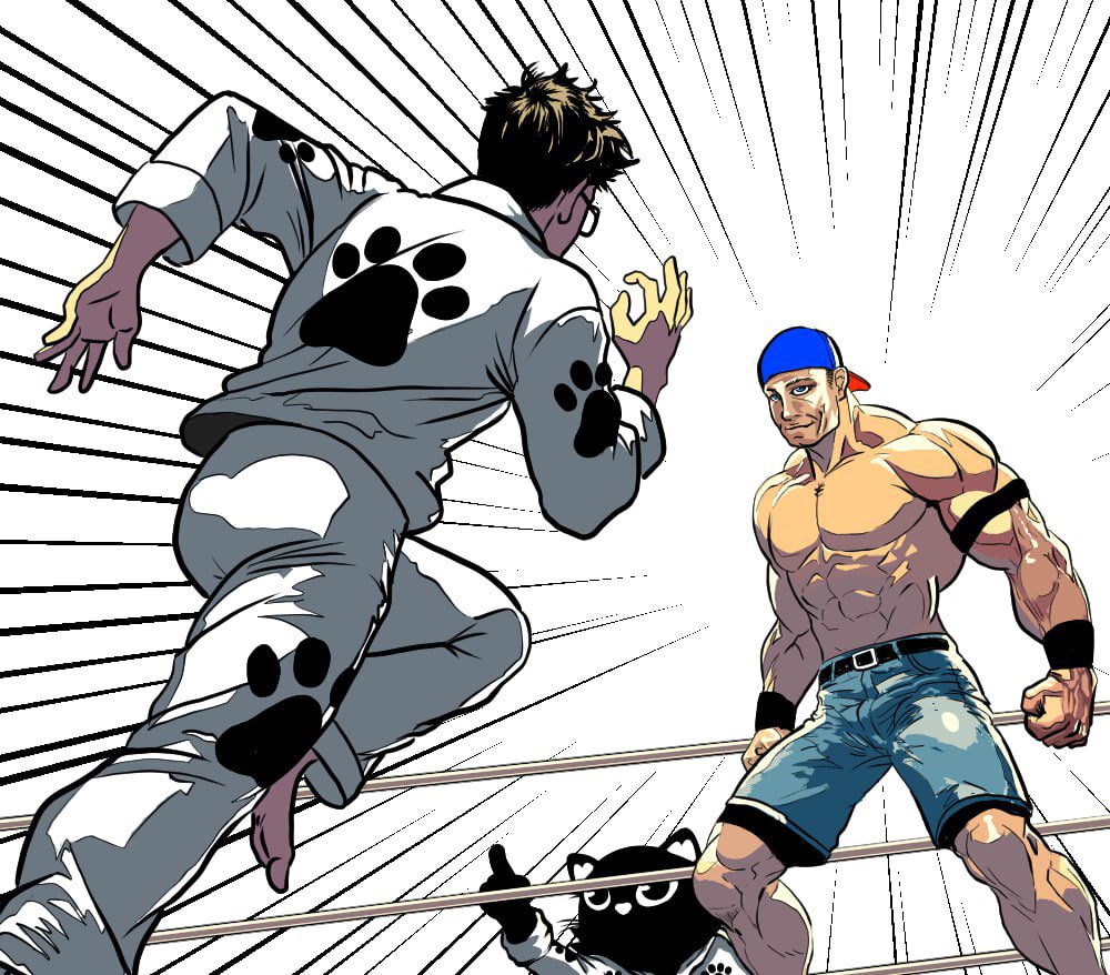 TheYoutubeCat's tweet photo. MMA fighter vs. pro wrestler:
The #TheYoutubeCat in the corner knows this is about to be a legendary showdown. π₯π€ΌββοΈπΎ #BattleOfTheStyles #MemeFightNight https://t.co/jN6LBh7no3