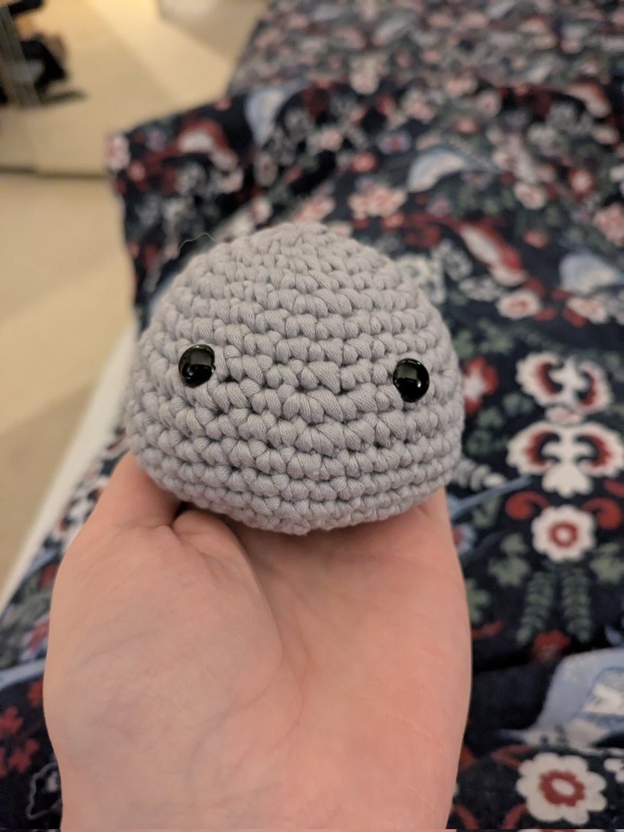 I'm learning to crochet and loving it! This guy will be more recognisable soon hopefully... 😬

🐨