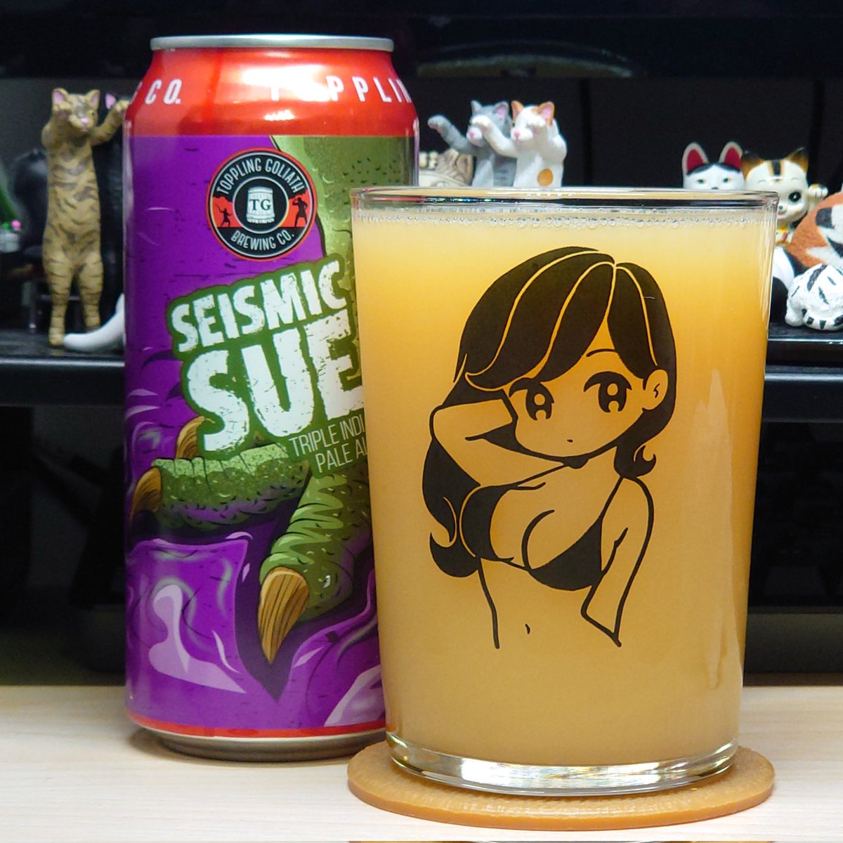 necohico's tweet photo. #TOPPLINGGOLIATH
『SEISMIC SUE』
ABV 9.8%
Style:TRIPLE IPA
濃厚ダンクでクリーミーなトロピカルジュース!
#ビール #beer #クラフトビール #craftbeer #酒のスマイル(@sakenosmile_oki) #conix https://t.co/ICZobj9TcG