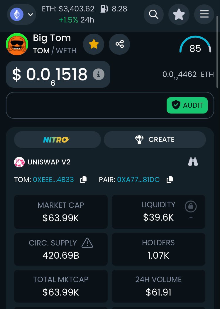 SHENLONG_BALL's tweet photo. $TOM still alive ?????
@bigtomcoineth
0xeeecd285f60e802ecb6d8d8d37790c887f9a4b33
$AMC $GME $biden $maga $trump #brandom $harris $ALT, $DEPE, $EMYC, $HGP, $HONK https://t.co/6xMxsrxz26