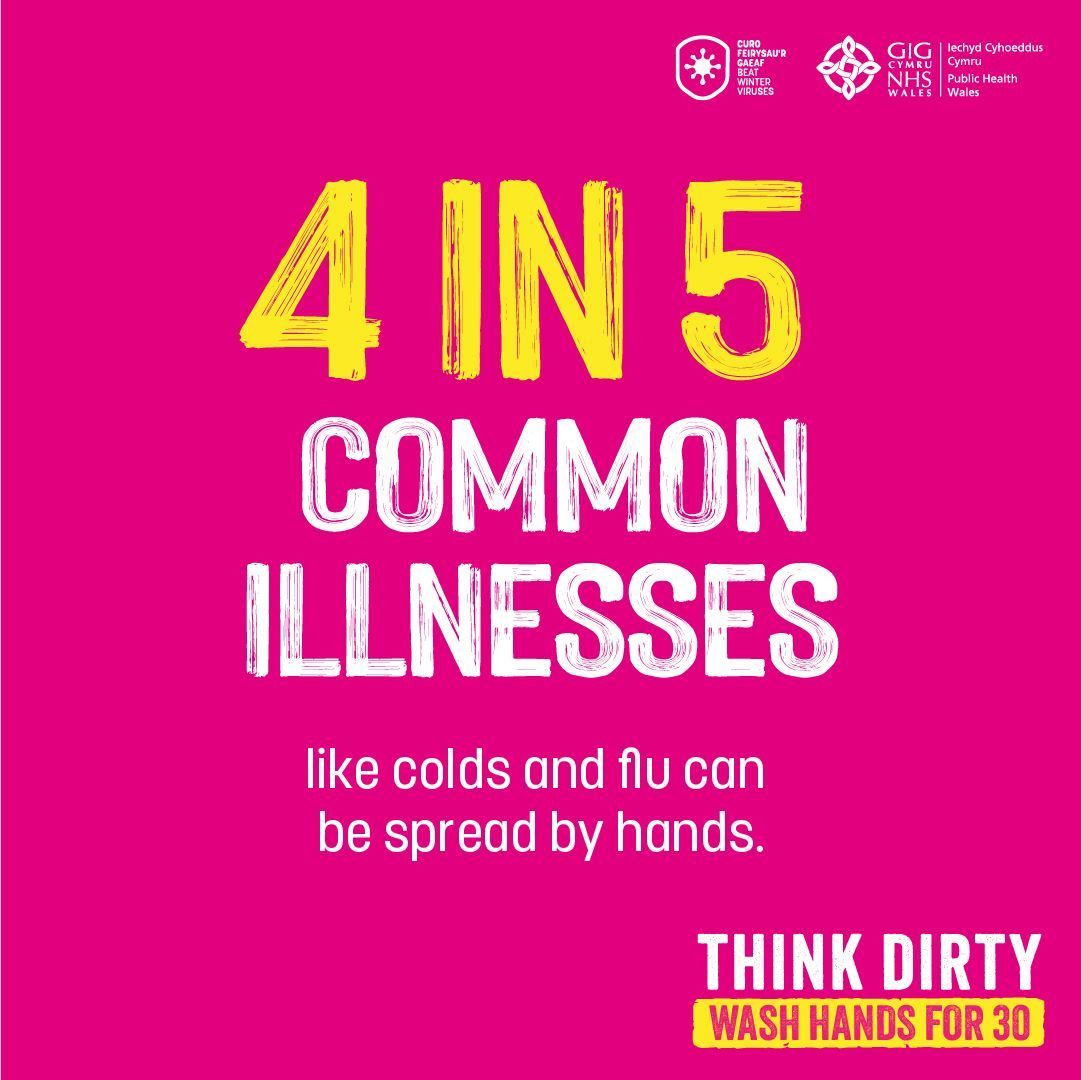 Think dirty. Wash hands for 30.

Germs and bacteria are on everything we touch. It’s enough to make you and you children sick. How to beat winter viruses: buff.ly/4a7rkoR
#BeatWinterViruses