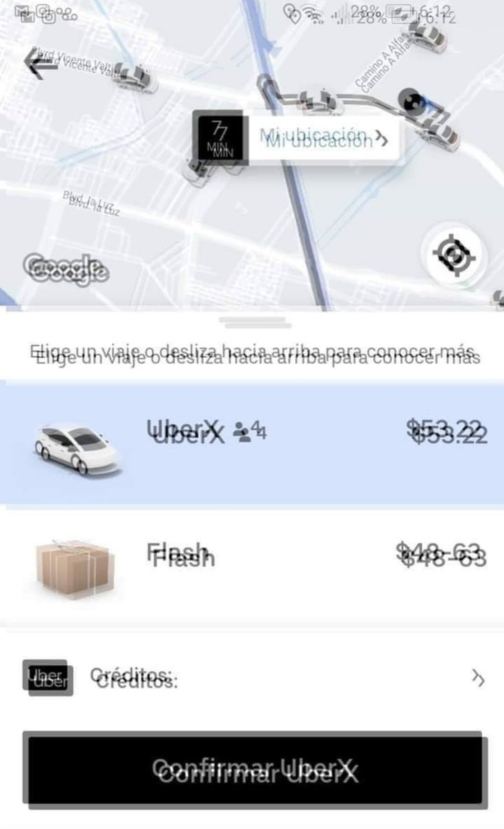 Saudade de ir pedir Uber e a tela tá assim