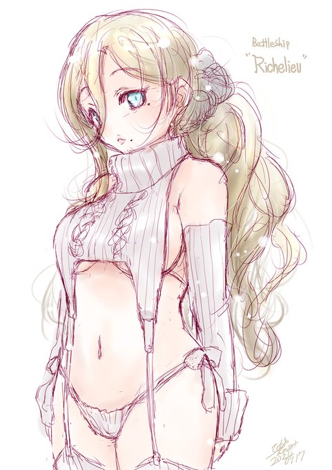 リシュリュー進水日なのね! #リシュリュー進水日 