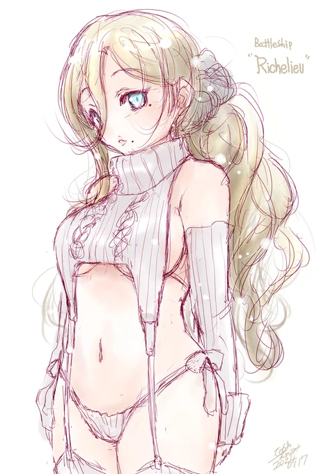 リシュリュー進水日なのね! #リシュリュー進水日 